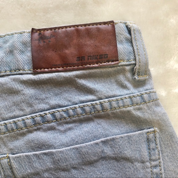 SR NIKSD High Rise Light-Wash Denim Jean Shorts Size 26 - Picture 6 of 7